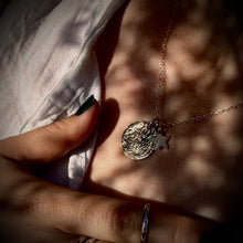 Load image into Gallery viewer, Tsuki & Hoshi- full moon and star necklace
