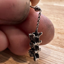 Load image into Gallery viewer, Mini Vertabrae dangling earrings