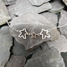 Load image into Gallery viewer, Meeple silhouette family necklace