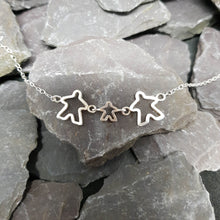 Load image into Gallery viewer, Meeple silhouette family necklace