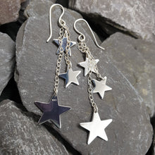 Load image into Gallery viewer, Hoshi- Dazzling dangly star earrings