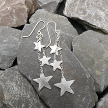 Load image into Gallery viewer, Hoshi- Dazzling dangly star earrings