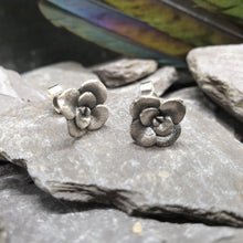 Load image into Gallery viewer, Small succulent stud earrings