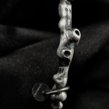 Load image into Gallery viewer, Unusual bangle inspired by coral and natural formations growing in the silver.