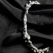 Load image into Gallery viewer, Unusual bangle inspired by coral and natural formations growing in the silver.