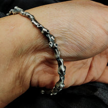 Load image into Gallery viewer, Unusual bangle inspired by coral and natural formations growing in the silver.