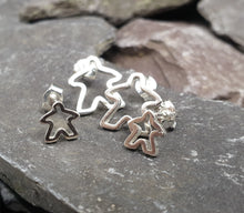 Load image into Gallery viewer, Silhouette Meeple stud earrings