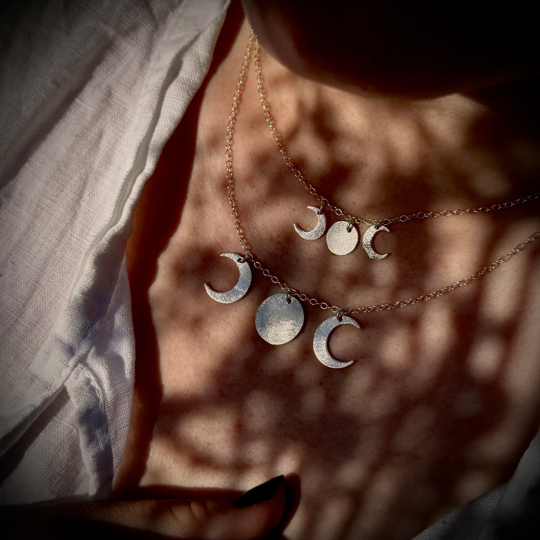 Tsuki - moon phases necklace