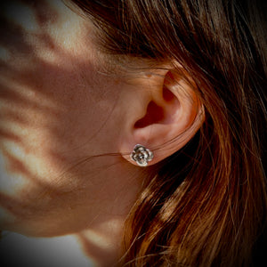 Small succulent stud earrings