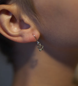 Meeple silhouette earrings