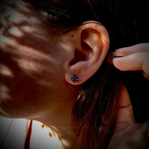 Mini succulent stud earrings