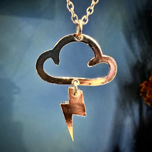 Inazuma- lightning cloud necklace