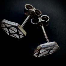 Load image into Gallery viewer, D&amp;D silhouette D20 earrings