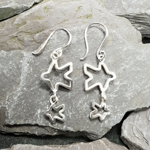 Meeple silhouette duo earrings