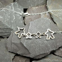 Load image into Gallery viewer, Meeple silhouette family necklace