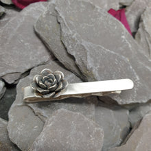 Load image into Gallery viewer, Large succulent rose tie slide