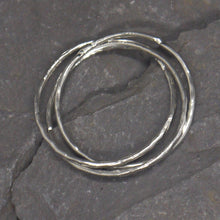 Load image into Gallery viewer, Delicate silver Russian interlocking ring
