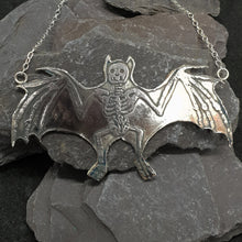 Load image into Gallery viewer, Skeletal Bat necklace
