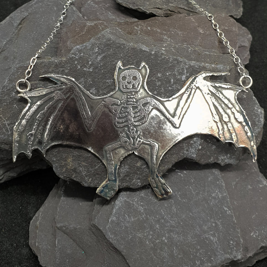 Skeletal Bat necklace