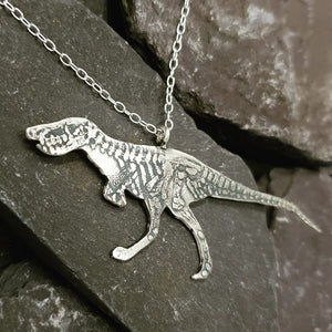 Skeletal Dinosaur necklace