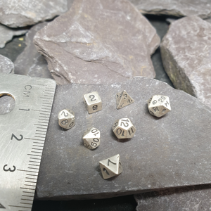 Set of 7 mini polyhedral dice