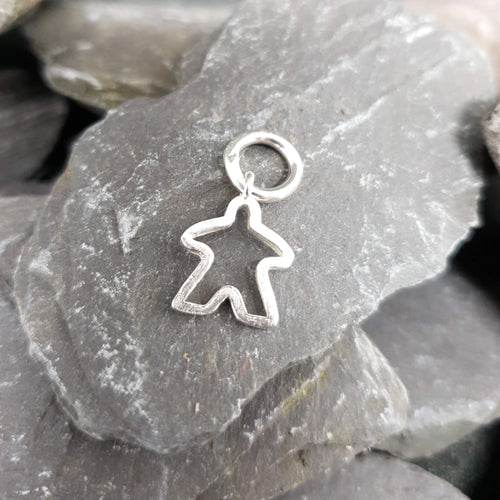 Meeple silhouette charm