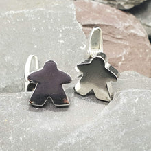 Load image into Gallery viewer, Solid sterling silver Meeple Cufflinks
